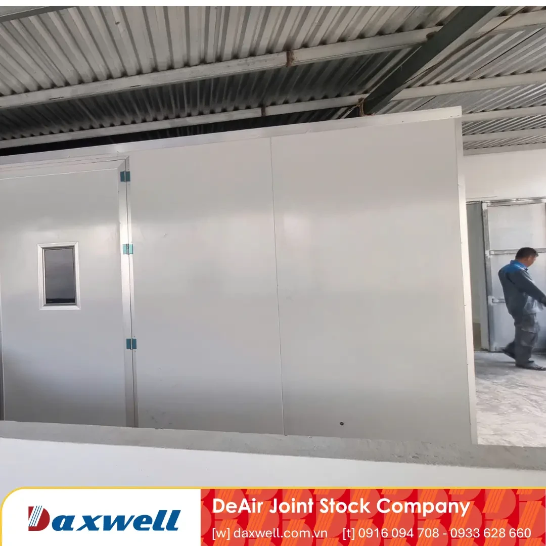 Phòng sấy panel với máy sấy heat pump Daxwell