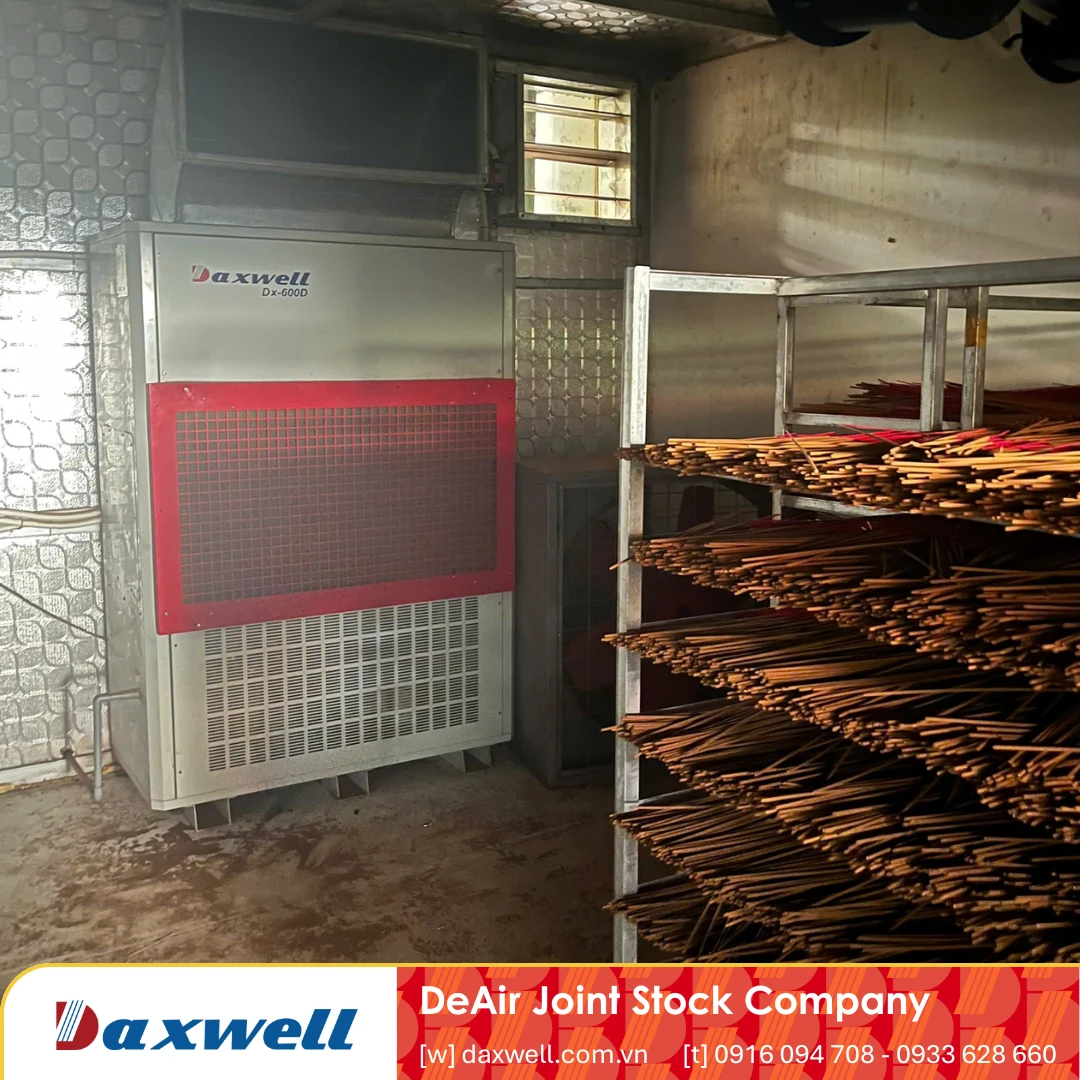 Lắp đặt máy sấy Daxwell thực tế